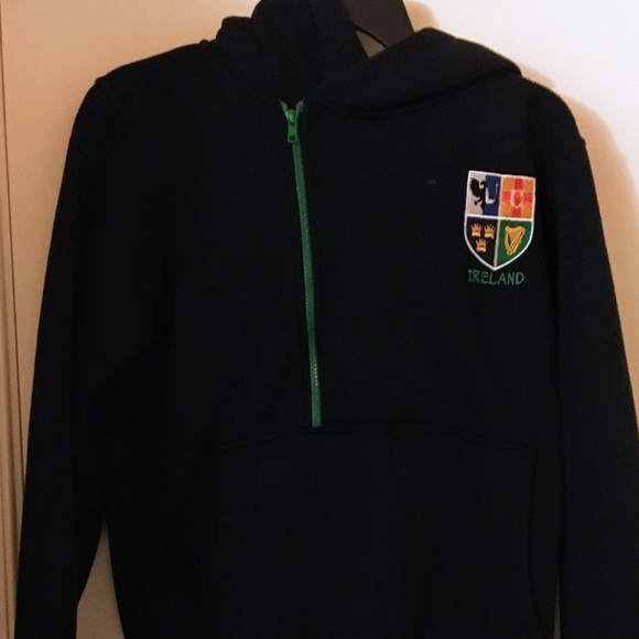 ireland rugby half zip